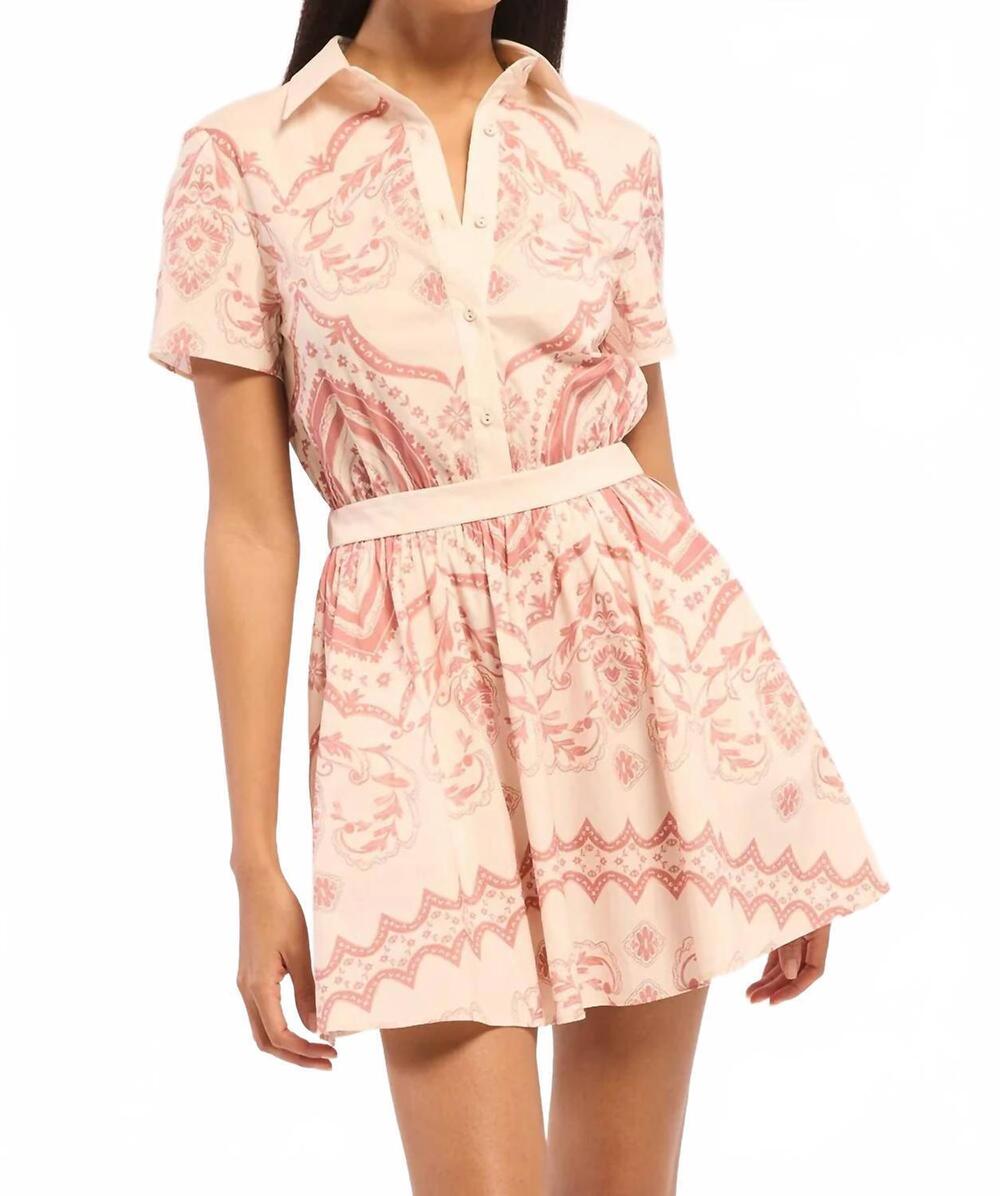 NEW MISA LOS ANGELES lorna mini dress in terra ceramic